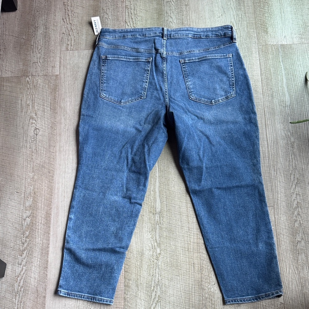 Old Navy Classic Blue OG Straight Leg Jeans - Picture 5 of 5